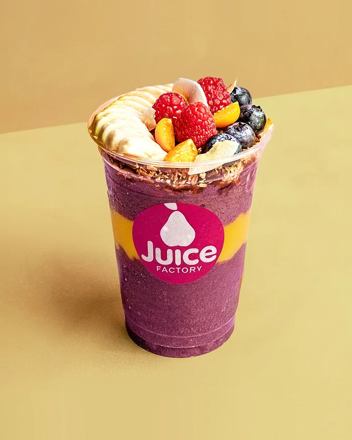Mango açaí in a cup