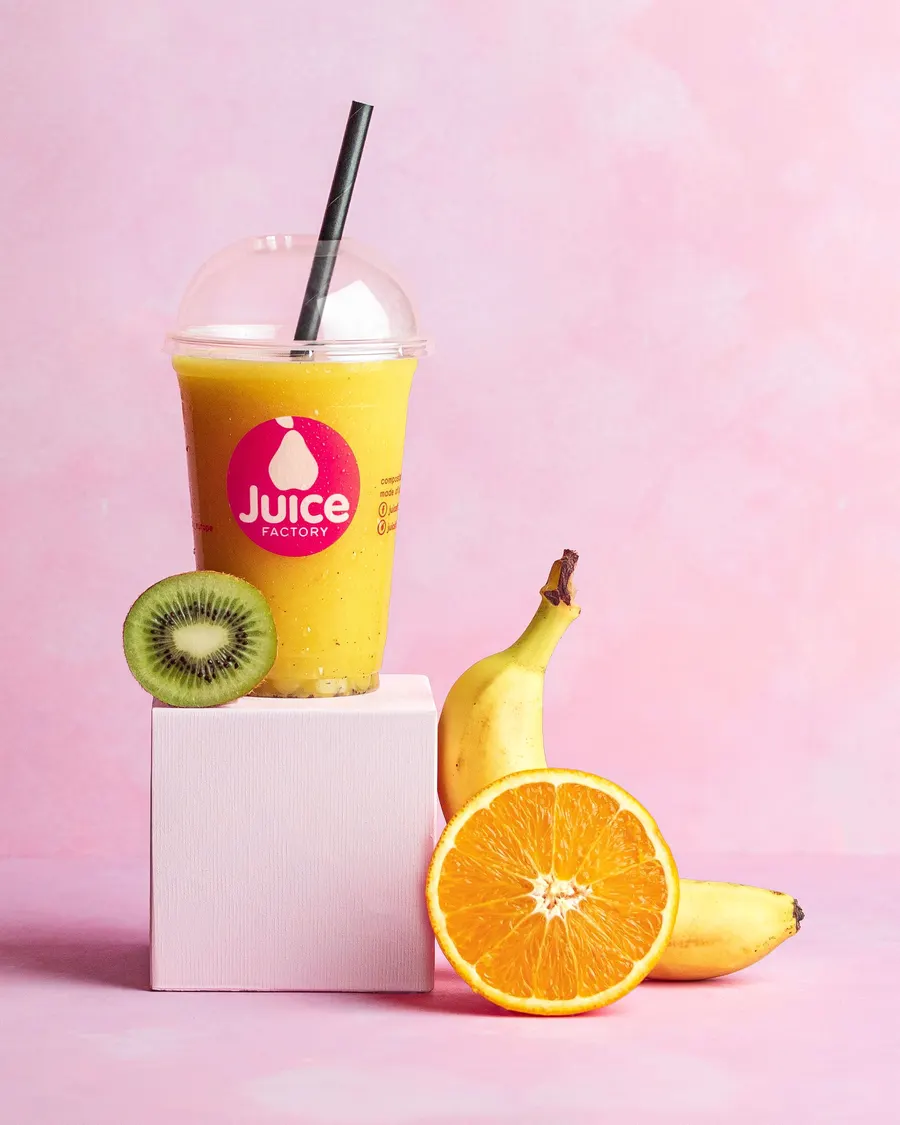 Sunshine Daddy Juice mit Orange, Banane und Kiwi