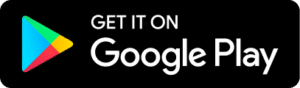 Ein rechteckiges Abzeichen mit dem Google Play-Logo auf der linken Seite und dem Text „GET IT ON Google Play“ auf der rechten Seite zeigt die Verfügbarkeit zum Download im Google Play Store an.